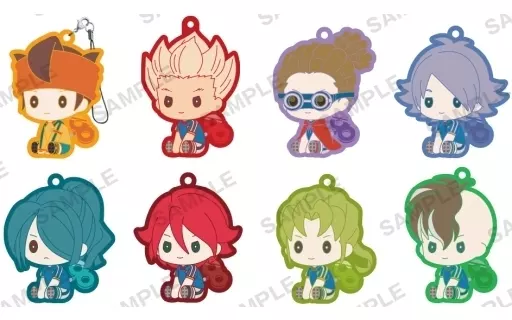 全8種セット 「イナズマイレブン ぺたっと ねじまきらばーすとらっぷ BOX ver.」