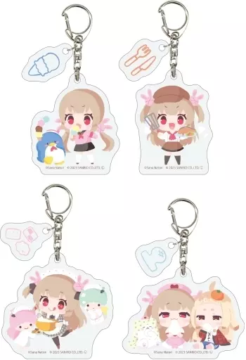 全4種セット 「パーツ付きアクリル バーチャルYouTuber 名取さな×サンリオキャラクターズ 01.ミニキャライラスト」