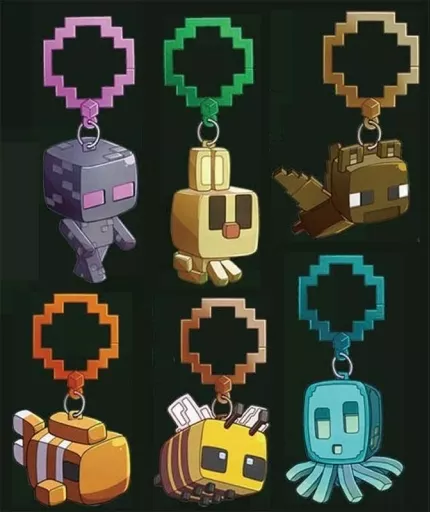 ノーマル全6種セット 「MINECRAFT-マインクラフト- バックパックハンガー S2」