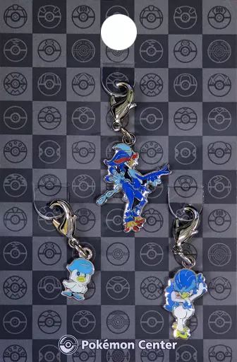 912.クワッス＆913.ウェルカモ＆914.ウェーニバル 全国ずかんメタルチャーム 「ポケットモンスター」 ポケモンセンター限定