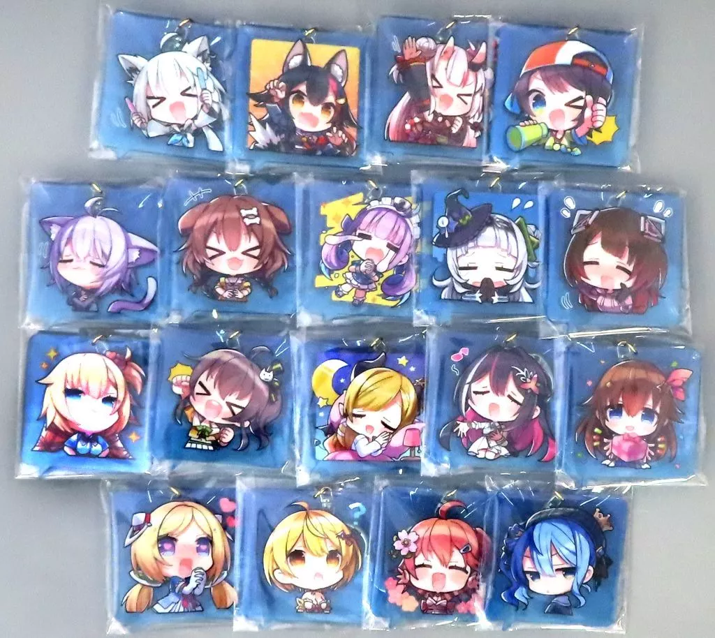 キーホルダー　全18種セット 「バーチャルYouTuber ホロライブ HOLOEARTH ランダムアクリルキーホルダー vol.1」 C103グッズ