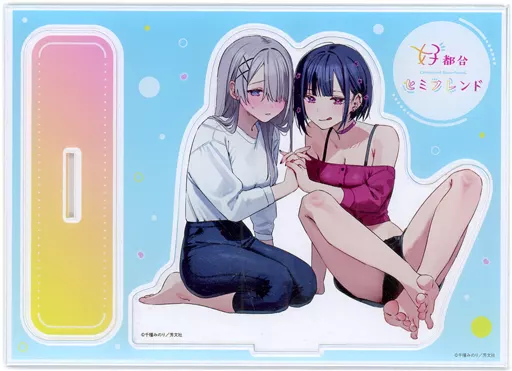 駿河屋 -<中古>浜薔薇輝子＆久留真珠海 描き下ろしアクリルスタンド 