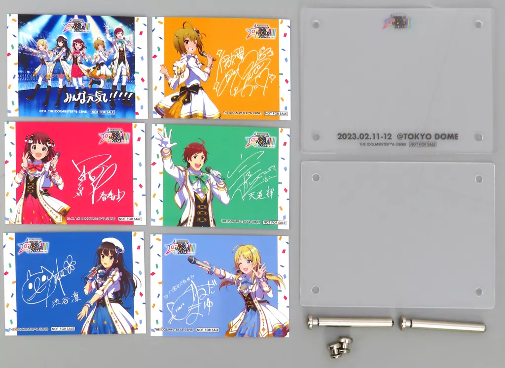 キービジュアル アクリルフレームカード6枚セット 「Blu-ray THE IDOLM＠STER M＠STERS OF IDOL WORLD!!!!! 2023」 アソビストア購入特典