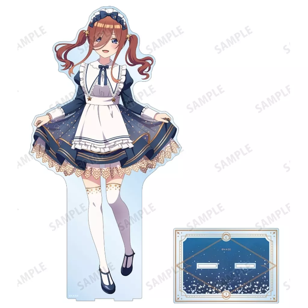 アクリルスタンド・アクリルパネル　中野三玖 描き下ろし 星空メイドver. 超特大アクリルスタンド 「五等分の花嫁∽ POP UP SHOP in AMNIBUS STORE」