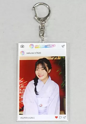 櫻井陽夏 SNS風アクリル 「SUPER☆GIRLS 撮り下ろし 浴衣 ラッフルくじ」 D賞