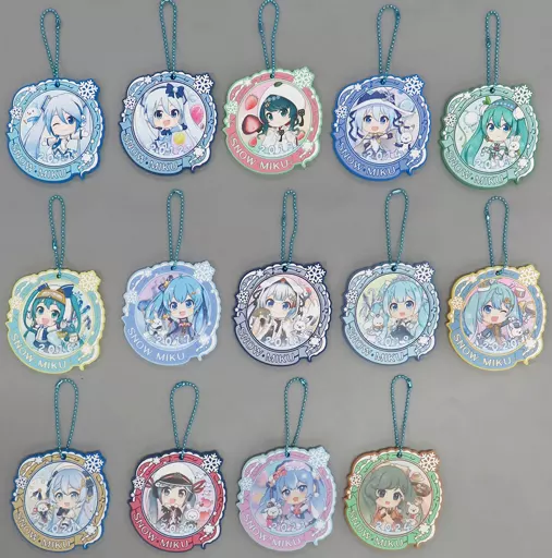 全14種セット 雪ミクオールスターズ ラバーチャーム きゅんキャラいらすとれーしょんず 「一番くじ 雪ミク ～SNOW MIKU～ Second Season」 K賞