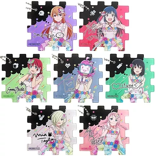 全7種セット 「ラブライブ!虹ヶ咲学園スクールアイドル同好会展 ～2023年にじいろ活動日誌～ アクリルパズルコレクション/B」