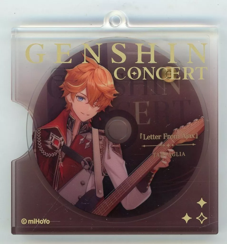 タルタリヤ 塵世華章シリーズ キャラCD風アクリル(キャラクターストラップ) 「原神 GENSHIN CONCERT 2023 Melodies of an Endless Journey」（チェーン欠品）