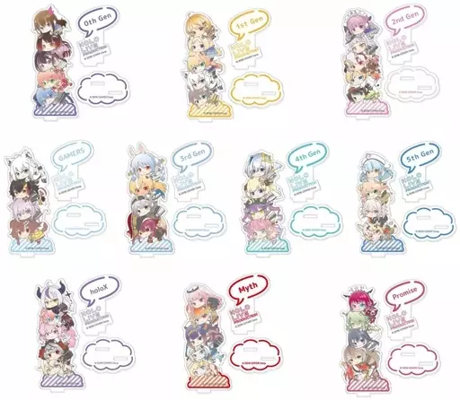 雑貨　全10種セット 「アクスタコレクションLite バーチャルYouTuber ホロライブ はぐみーつ 積みアレンジ」