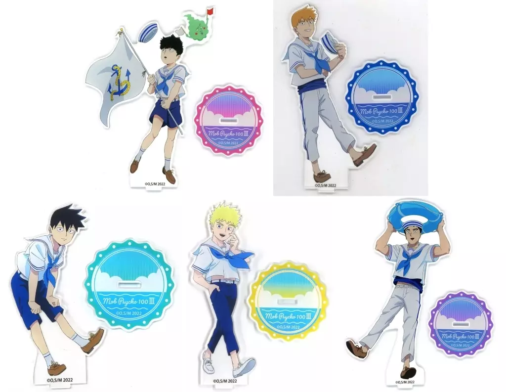 アクリルスタンド・アクリルパネル　全5種セット アクリルスタンドフィギュア 「くじ引き堂 モブサイコ100 III オンラインくじ」 A賞
