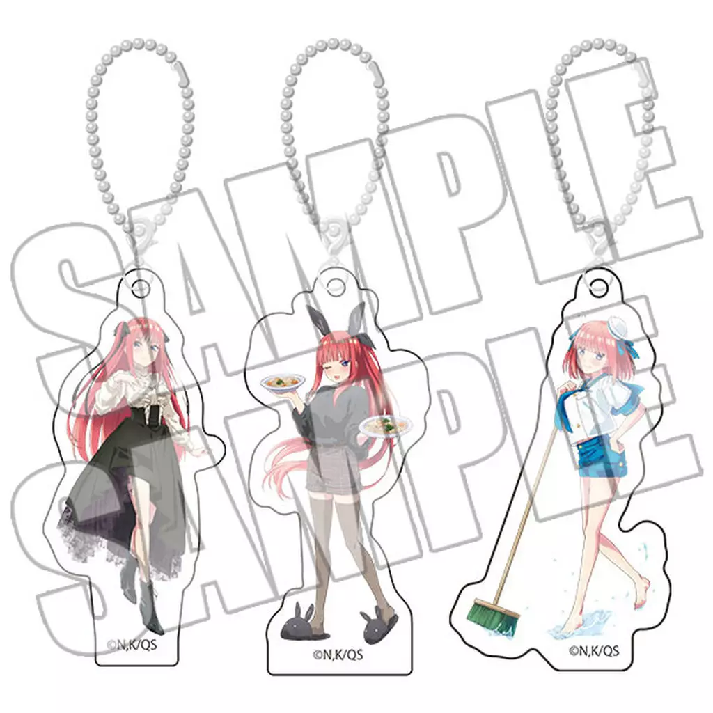 中野二乃 アクリルチャームセット ＜FIVE Memories＞ 「きゃらっとくじ発売5周年記念 TVスペシャルアニメ 五等分の花嫁∽ ～FIVE Memories～」