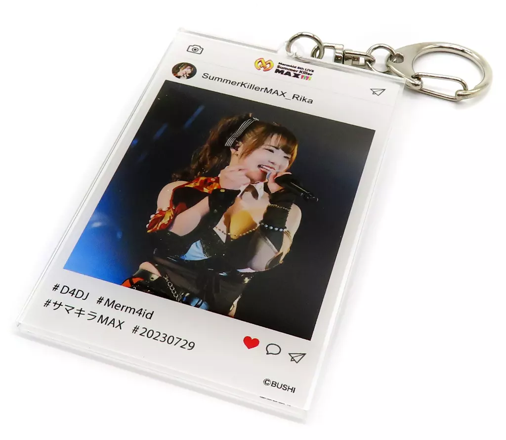平嶋夏海(瀬戸リカ) SNS風アクリル 「『Merm4id 5th LIVE Summer Killer MAX!!!!』開催記念ラッフルくじ」 C賞
