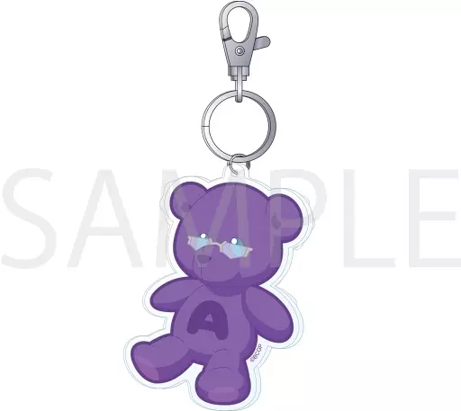 心土阿久太郎 くま風アクリルチャーム 「ぶっちぎり?!」