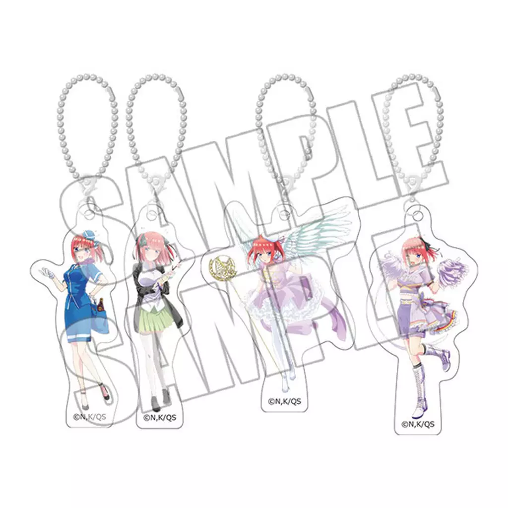 中野二乃 アクリルチャームセット ＜FIVE Memories vol.3＞ 「きゃらっとくじ発売5周年記念 TVスペシャルアニメ 五等分の花嫁∽ ～FIVE Memories～ vol.3」