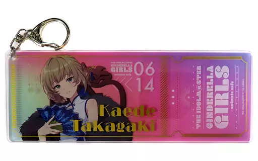 高垣楓(ピンク) 「アイドルマスター シンデレラガールズ×animatecafe トレーディングチケット型キーホルダー」