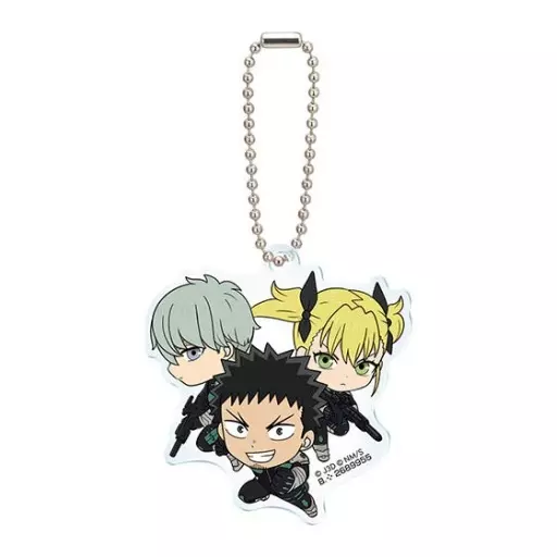 日比野カフカ＆市川レノ＆四ノ宮キコル 「怪獣8号 カプセルアクリルチャーム」