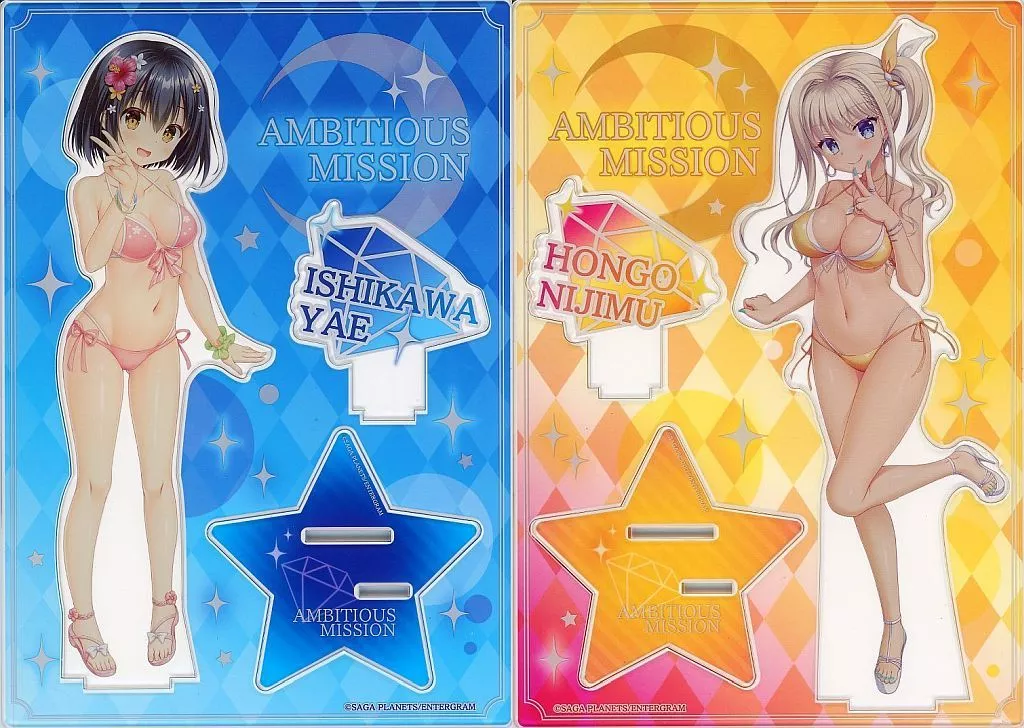 AMBITIOUS MISSION 石川弥栄 アクリルパネル AMBITIOUS MISSION 描き下ろし 石川弥栄 RQver. おっきいアクリル