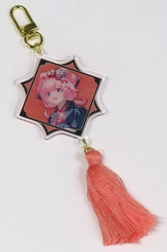 周央サンゴ タッセル付きアクリルチャーム 「バーチャルYouTuber にじさんじ にじさんじ妖怪万化」