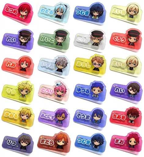 雑貨　全24種セット アクリルクリップ 「一番くじ あんさんぶるスターズ!～追憶セレクション メモリアル～」 G賞