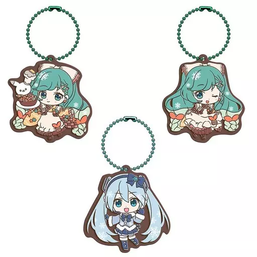 全3種セット ラバーマスコット 「ガシャポンくじ 初音ミク 雪ミクあそーと ～SNOW MIKU 2024～」 B賞