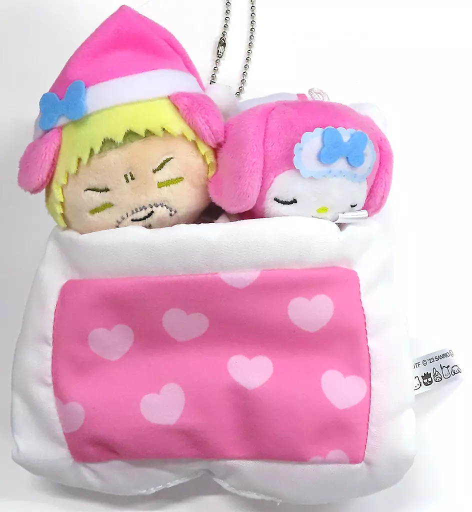 おふとんぬいぐるみマスコット　マイメロ　ライナー 駿河屋 -<中古>ライナー・ブラウン＆マイメロディ おふとん