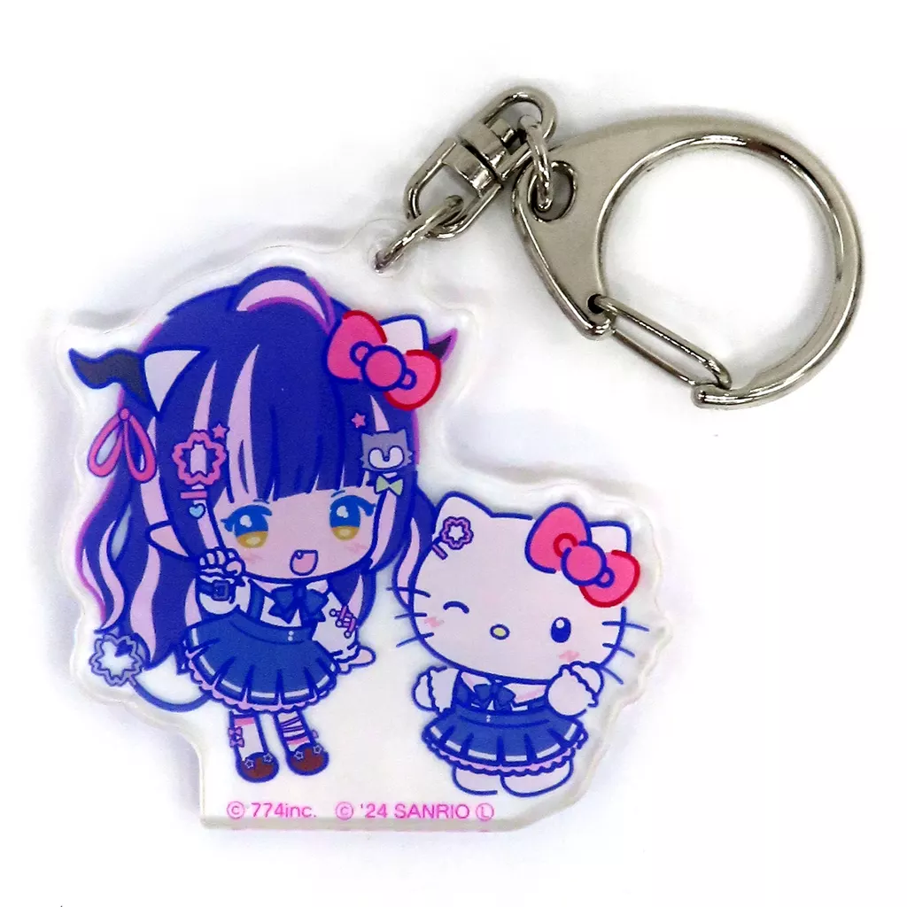 狼森メイ×ハローキティ サンリオキャラクターズコラボ2024 アクリル 「バーチャルYouTuber ななしいんく×サンリオキャラクターズ」