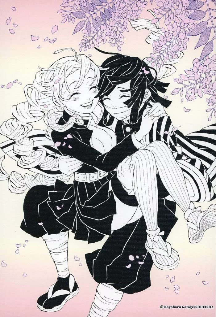 K207鬼滅◇おばみつ◇原画展アートボード Amazon.co.jp: おばみつ 伊黒 甘露寺 デザイン アートボード 原画展