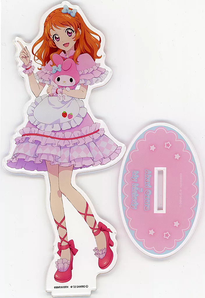 大空あかり×マイメロディ アクリルスタンド(等身イラスト) 「アイカツ!×サンリオキャラクターズ コラボ第2弾 POP UP SHOP」_image