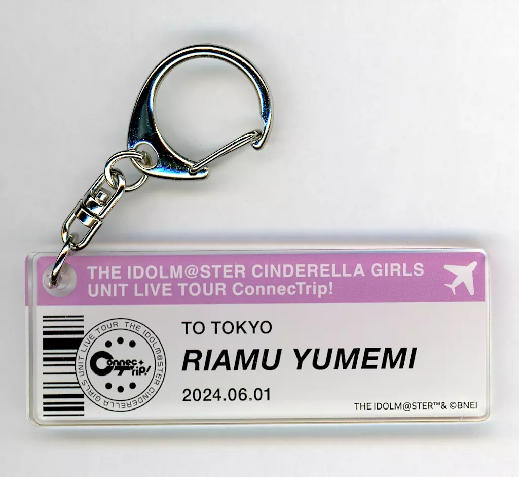 夢見りあむ(ConnecTrip! ver.) 公式ネームキーホルダー 「アイドルマスター シンデレラガールズ」