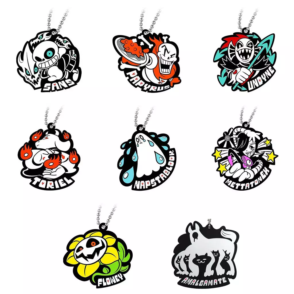 全8種セット 「UNDERTALE カプセルラバーマスコット」