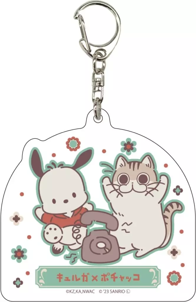 キュルガ×ポチャッコ 「夜は猫といっしょ×サンリオキャラクターズ アクリル 02.レトロver.(描き下ろしイラスト)」