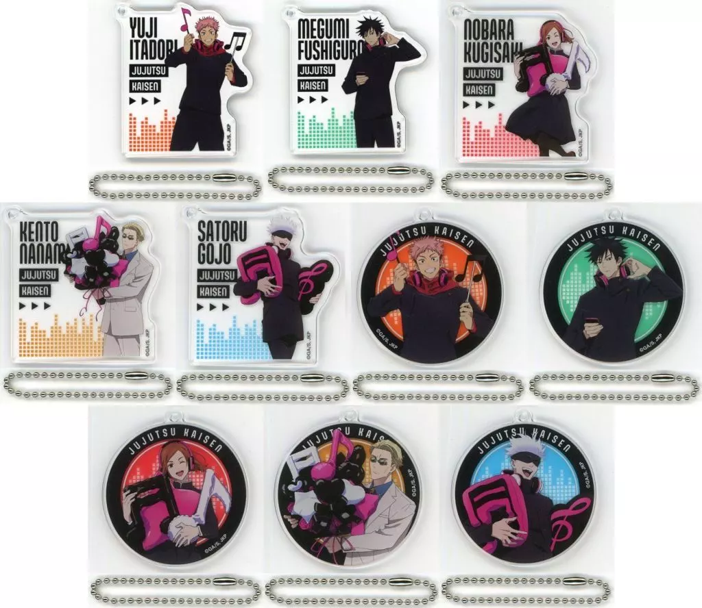 全10種セット 「呪術廻戦 × HMV POP UP SHOP アクリルコレクション ミュージックver.」