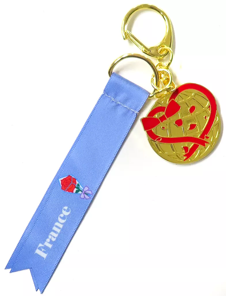 フランス 「ヘタリア World★Stars Valentine’s Cafe in AMOCAFE池袋店1号店 トレーディングリボンチャーム」