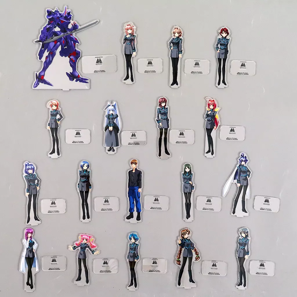アクリルスタンド・アクリルパネル　[単品] 集合 アクリルフィギュアセット(キャラ17名/武御雷1体) 「Switchソフト Muv-Luv(マブラヴ) 20th Odyssey Box WonderGOO限定 伊隅戦乙女隊セット」 同梱特典