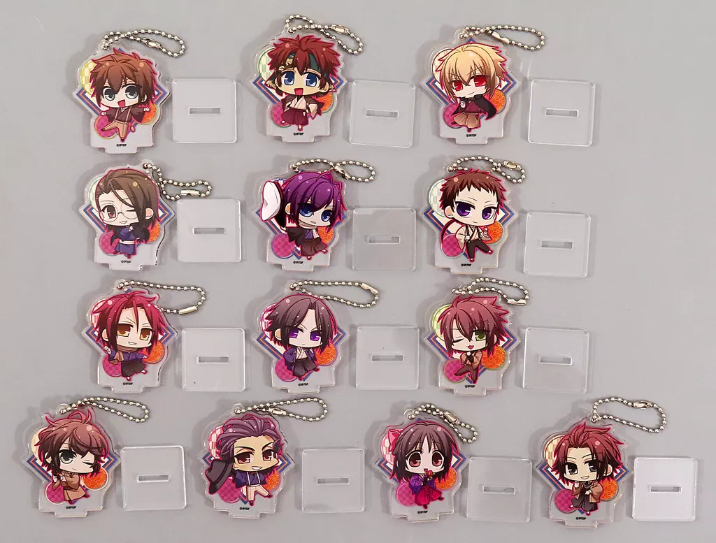 集合 描きおろしちびキャラアクリルスタンドキーチェーン13個セット 「Switchソフト 薄桜鬼 真改 遊戯録 隊士達の大宴会 for Nintendo Switch スペシャルステラセット」 同梱特典