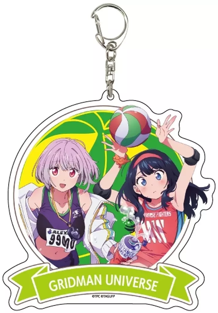 05.宝多六花＆新条アカネ(スポーツver.) 描き下ろしイラスト デカアクリル 「グリッドマン ユニバース」