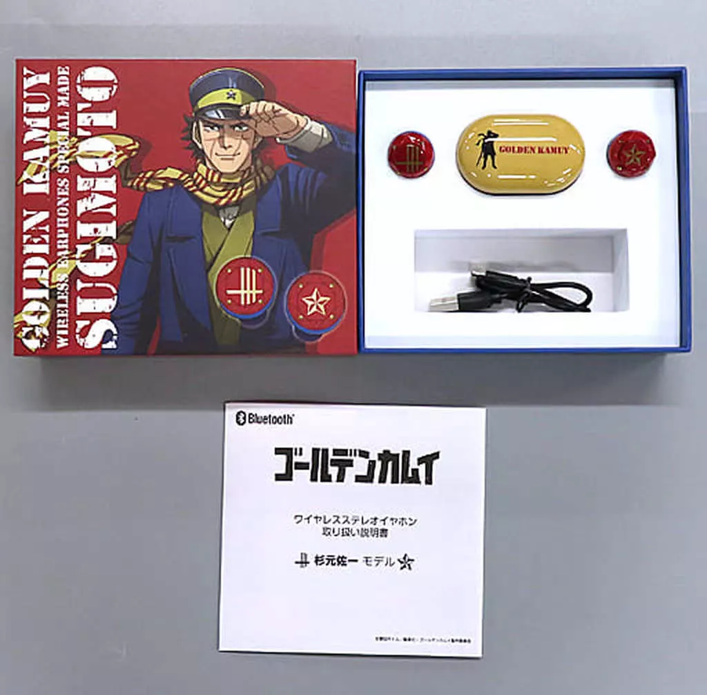 ヘッドフォン　[破損品] 杉元佐一モデル TRUE WIRELESS STEREO EARPHONES(ワイヤレスイヤホン) 「ゴールデンカムイ」