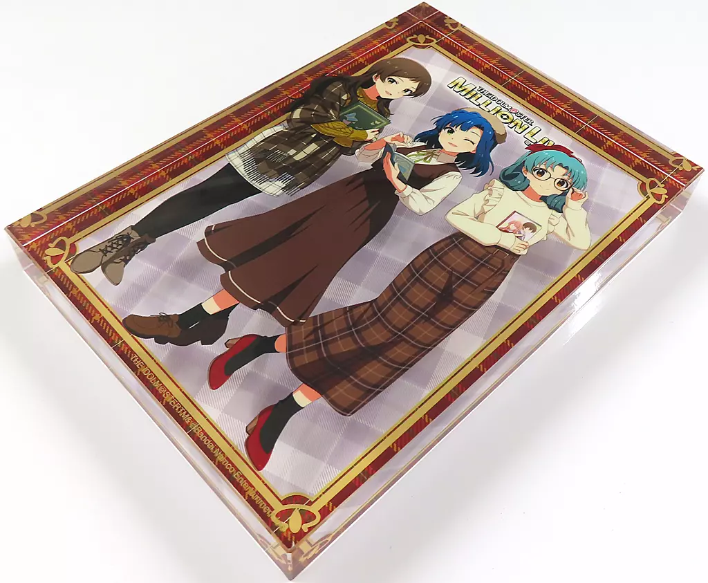 北沢志保＆七尾百合子＆徳川まつり アクリルブロック 「アイドルマスター ミリオンライブ! 書店コラボキャンペーン」