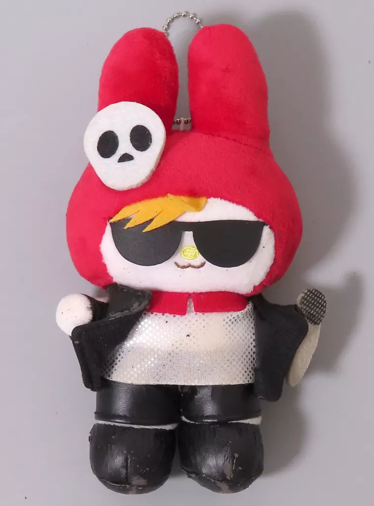 キーホルダー　[破損品] Toshl・MY MELODY ボールチェーン付きぬいぐるみ 「DVD 魔夏の夜 Toshl ロック祭り」 封入特典