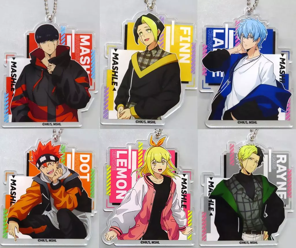 全6種セット アクリル 「わくドキくじ マッシュル-MASHLE- Street Style ver.」 M賞