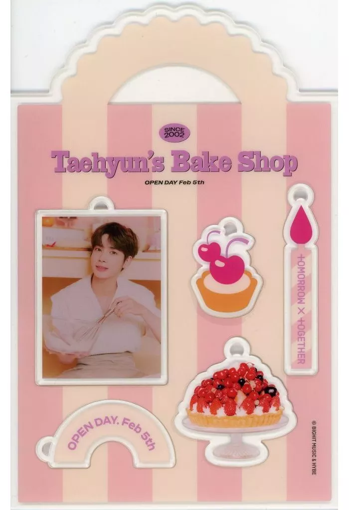 テヒョン(TOMORROW X TOGETHER) アクリルキーリングセット(5個セット) TAEHYUN’S BAKE SHOP