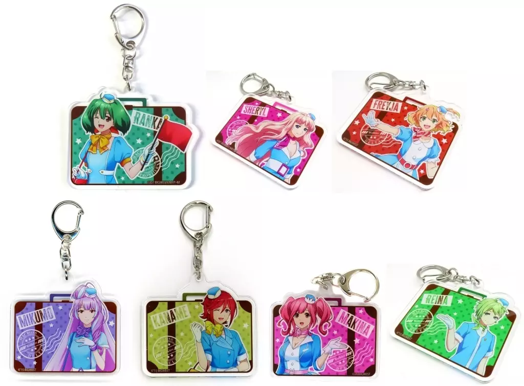 全7種セット 「マクロスF＆マクロスΔ MACROSS Travel in TSUTAYA 巡回POP UP SHOP アクリル」
