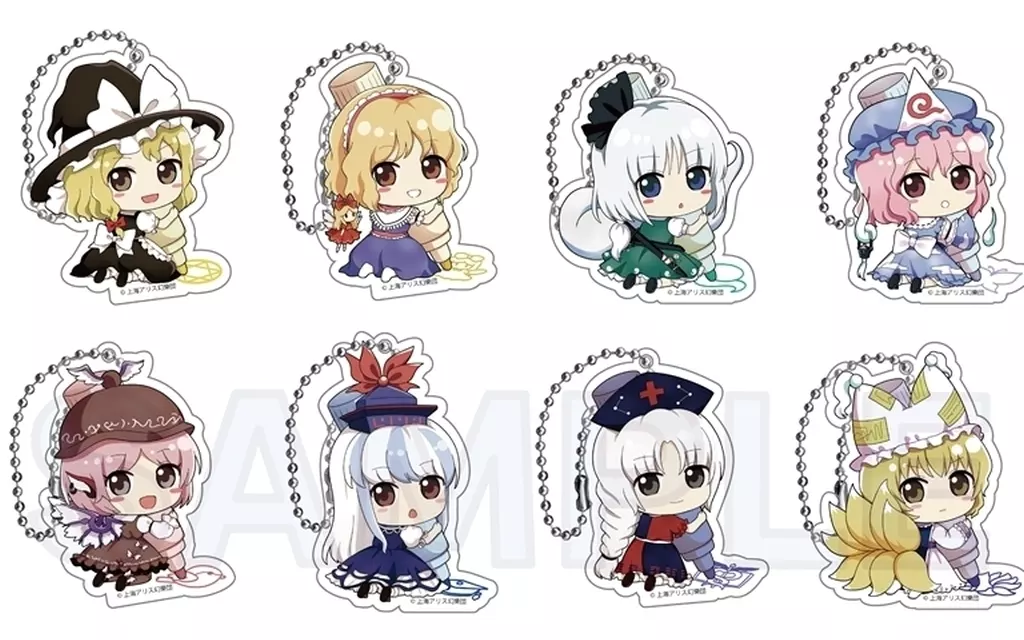 全8種セット 「東方Project 東方永夜抄～ Imperishable Night. トレーディングアクリル おえかきっちょver. Bボックス」