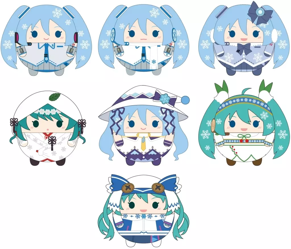 全7種セット  「VOCALOID 雪ミク(SNOW MIKU) ふわコロりん」