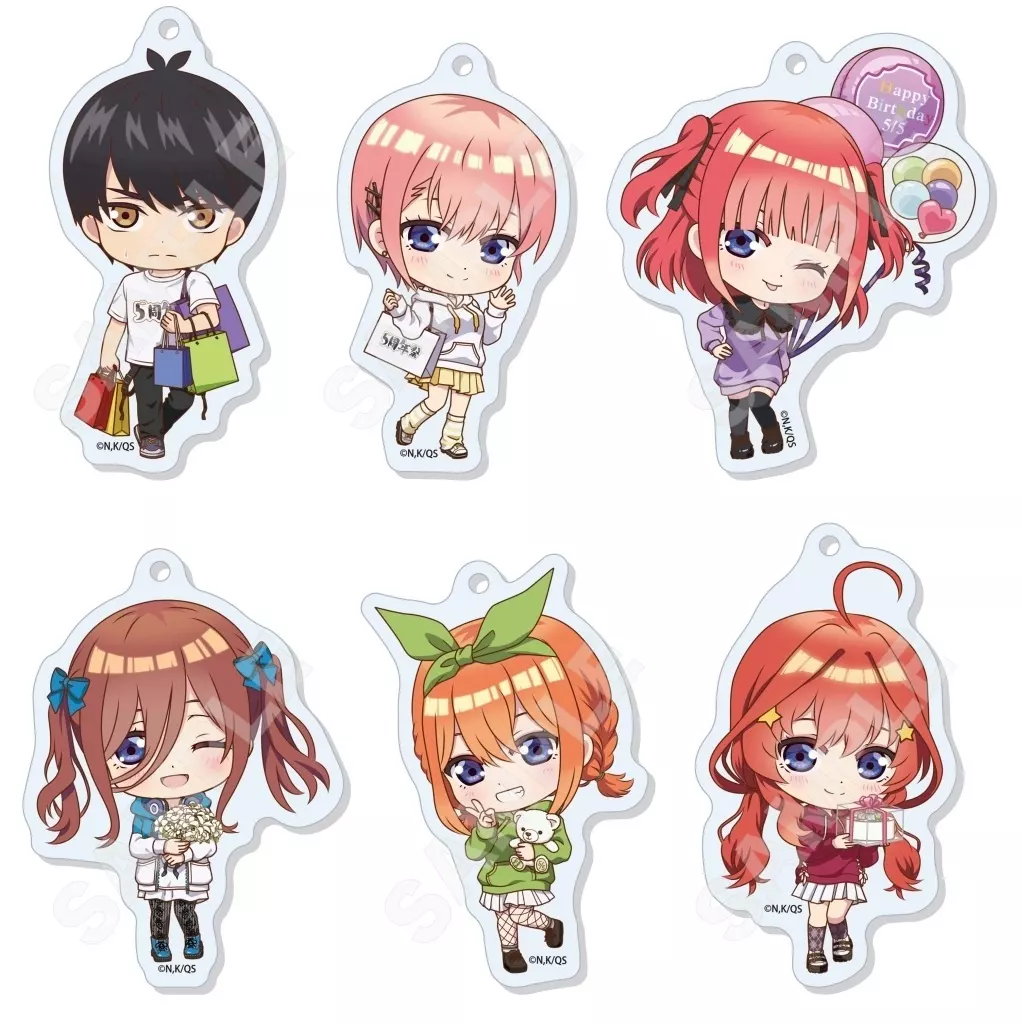 全6種セット 「五等分の花嫁∽×中野区 五周年祭 アクリル BOX B(SD)」