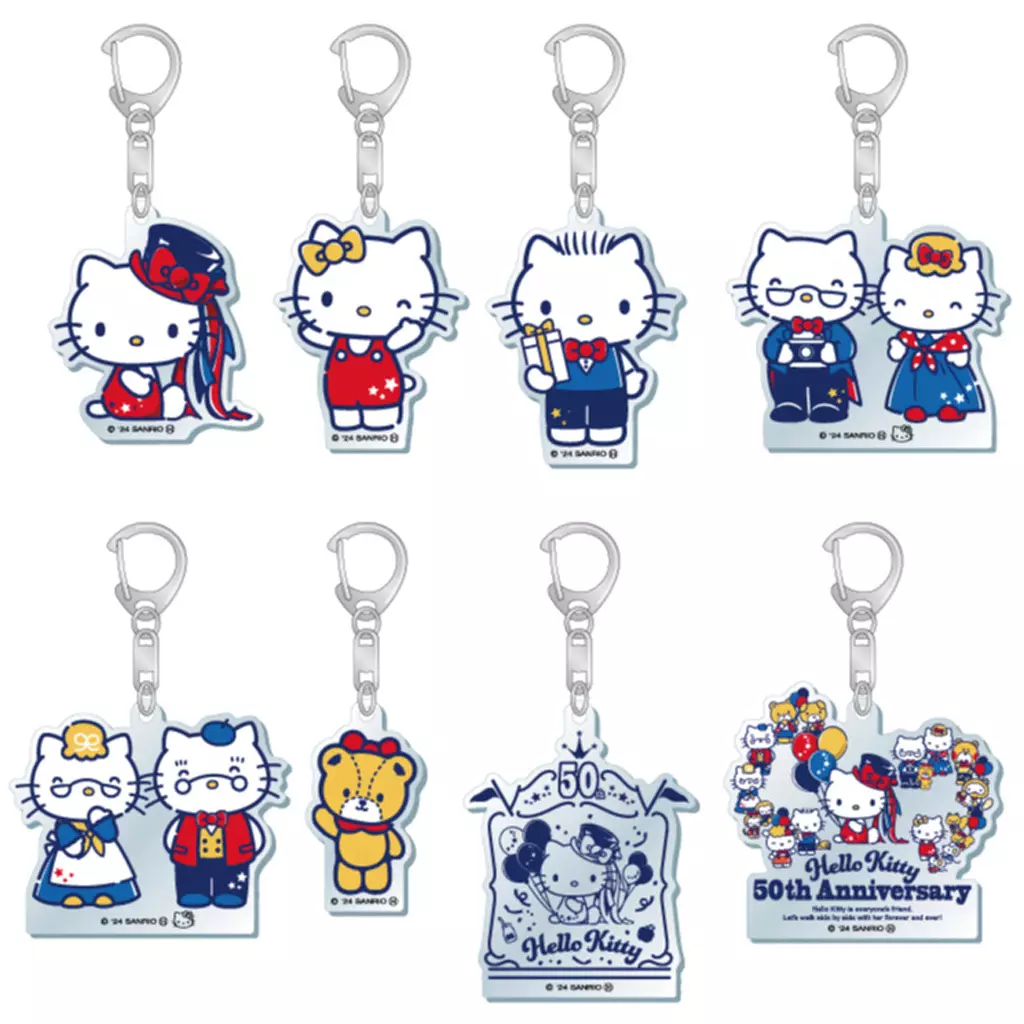 全8種セット 「サンリオキャラクターズ トレーディングアクリル ハローキティ50th」