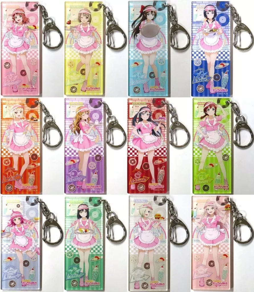 全12種セット 「ラブライブ!虹ヶ咲学園スクールアイドル同好会 スペシャルダイナー in ツリービレッジ トレーディングアクリル Special Diner ver.」