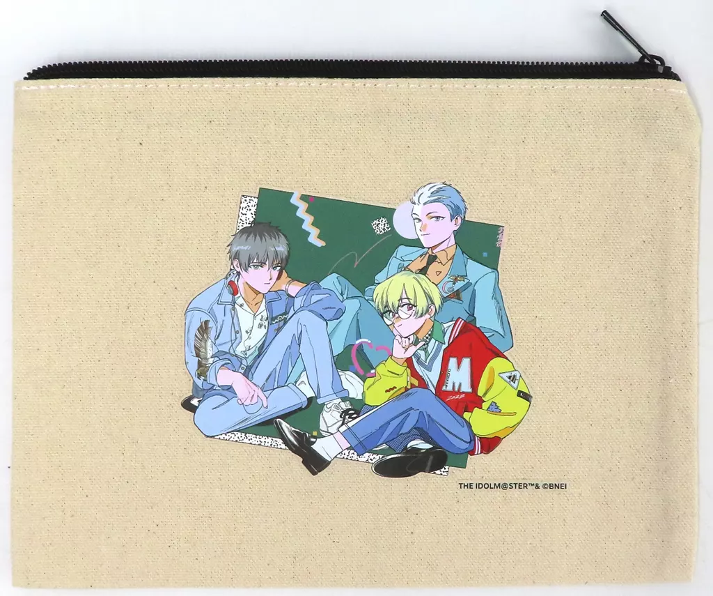 集合 公式フラットポーチ 「アイドルマスター SideM×電Q コラボイラスト」