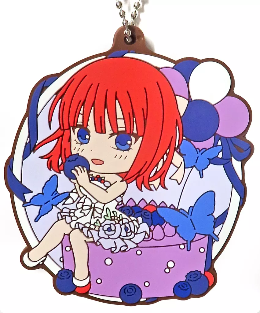 中野二乃/円形 ラバーチャーム きゅんキャラいらすとれーしょんず 「一番くじ 五等分の花嫁∽ ～五つ子セレブレーション～」 I賞