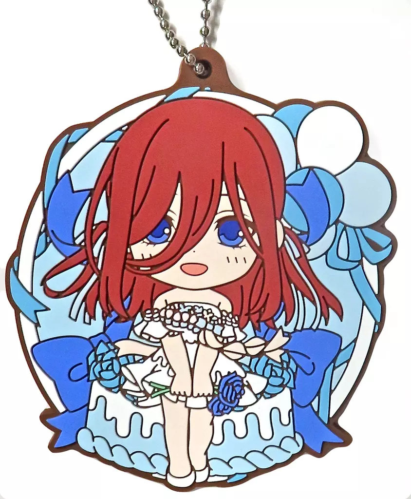 中野三玖/円形 ラバーチャーム きゅんキャラいらすとれーしょんず 「一番くじ 五等分の花嫁∽ ～五つ子セレブレーション～」 I賞